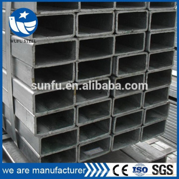 China Hersteller rechteckigen Hohlprofil 80 * 40 Stahlrohr